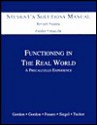 Student's Solution Manual for Functioning in the Real Word: A Precalculus Experience, 1e - Sheldon Gordon