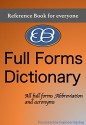 Full Forms Dictionary: All full forms, Abbreviation and acronyms - Vandana