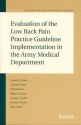 Evaluation of the Low Back Pain Practice Guideline Implementation in the Army Medical Department - Donna Farley