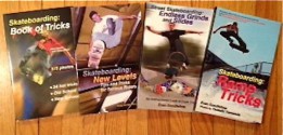 Skateboarding TRACKS SET (of 4 books): "Skateboarding Book of Tricks", "Skateboarding: New Levels Tips and tricks for Serious Riders", "Skateboarding: Ramp Tricks" & "Street Skateboarding: Endless Grinds and Slides&q - Steve Badillo, Doug Werner, Even Goodfellow, Tadashi Yamaoda