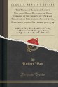 The Trials at Large of Robert Watt and David Downie, for High Treason, at the Session of Oyer and Terminer, at Edinburgh, August 27th, September 3D, ... and Sentenced to Be Hanged, Drawn, and Quar - Robert Watt