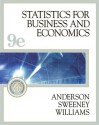 Statistics for Business and Economics, Ninth Edition - David R. Anderson, Dennis J. Sweeney, Thomas A. Williams