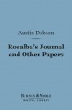 Rosalba's Journal, And Other Papers - Austin Dobson