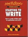 Starting to Write: A Handy Guide for Budding Writers - Marina Oliver, Deborah Oliver