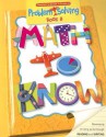 Math to Know: Problem Solving Book B - Justin Dunn, JUDY VANDEGRIFT