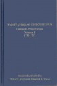 Trinity Lutheran Church Records: Lancaster County Pennsylvania, 1730-1767 - Debra White Smith