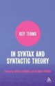 Key Terms in Syntax and Syntactic Theory - Silvia Luraghi, Claudia Parodi