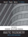 Analytic Trigonometry with Applications, Student Solutions Manual, 11th Edition - Raymond A. Barnett