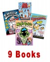 Boys Series Mix: Magic Pickle & the Planet of the Grapes; Melvin Beederman, the Curse of the Bologna Sandwich; Captain Underpants; Night Time, Too Scared to Sleep; Cloudy with a Chance of Meatballs (Book Sets for Kids : Grade 3 - 4) - Todd Strasser, Greg Trine, Scott Morse, Dav Pilkey