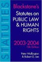 Statutes on Public Law and Human Rights 2003-2004 - Robert Gregory Lee