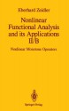 Nonlinear Functional Analysis and Its Applications: Part 2 B: Nonlinear Monotone Operators - Eberhard Zeidler