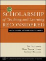 The Scholarship of Teaching and Learning Reconsidered: Institutional Integration and Impact - Pat Hutchings, Mary Taylor Huber, Anthony Ciccone