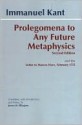 Prolegomena to any Future Metaphysics/Letters to Marcus Herz, 2/1772 - Immanuel Kant, James W. Ellington, Paul Carus