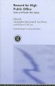 Reward for High Public Office: Asian and Pacific Rim States - Christopher Hood, B. Guy Peters