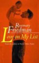 Love on My List - Rosemary Friedman