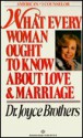 What Every Woman Ought To Know About Love And Marriage - Joyce Brothers