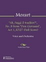 "Ah, fuggi il traditor!", No. 8 from "Don Giovanni", Act 1, K527 (Full Score) - Wolfgang Amadeus Mozart