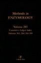 Methods in Enzymology, Volume 285: Cumulative Subject Index: Volumes 263, 264, 266-289 - Sidney P. Colowick, Melvin I. Simon, John N. Abelson