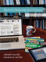 Loose Leaf Math for Business and Finance with Connect Plus - Jeffrey Slater, Sharon Wittry