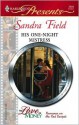 His One-Night Mistress - Sandra Field