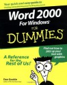 Word 2000 for Windows For Dummies - Dan Gookin