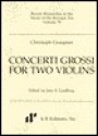 Concerti Grossi for Two Violins - Christoph Graupner, Christoph Wolff, John Lindberg