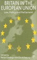 Britain in the European Union: Law, Policy and Parliament - Gavin Drewry, Philip Giddings