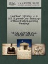 Henrikson (Oliver) v. U. S. U.S. Supreme Court Transcript of Record with Supporting Pleadings - VIRGIL VERNON VALE, ROBERT H BORK