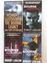 Robert Ludlum 4 Book Set - Bourne Series - The Bourne Legacy, The Bourne Supremacy, The Bourne Ultimatum, The Bourne Identity - Robert Ludlum