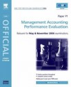 Cima Study Systems 2006: Management Accounting-Performance Evaluation - Robert Scarlett