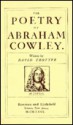 The Poetry Of Abraham Cowley - David Trotter