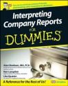 Interpreting Company Reports For Dummies - Lita Epstein, Ken Langdon, Alan Bonham