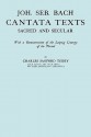 Joh. Seb. Bach, Cantata Texts, Sacred and Secular. (Facsimile 1926) (Johann Sebastian Bach) - Charles Sanford Terry