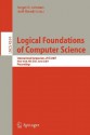 Logical Foundations of Computer Science: International Symposium, LFCS 2007 New York, NY, USA, June 4-7, 2007 Proceedings - Sergei Artemov, Anil Nerode