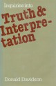 Inquiries Into Truth and Interpretation - Donald Davidson