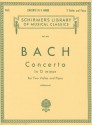 Concerto in D Minor: Reduction for 2 Violins & Piano: (Schirmer's Library of Musical Classics, Vol. 899): (Sheet Music) - Johann Sebastian Bach, E. Hermann