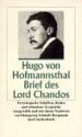 Brief Des Lord Chandos. Poetologische Schriften, Reden Und Erfundene Gespräche - Hugo von Hofmannsthal, Hansgeorg Schmidt-Bergmann