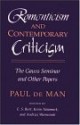 Romanticism and Contemporary Criticism: The Gauss Seminar and Other Papers - Paul De Man, Kevin Newmark, E.S. Burt, Andrej Warminski