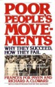 Poor People's Movements: Why They Succeed, How They Fail - Frances Fox Piven, Richard Cloward