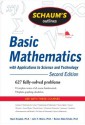 Schaum's Outline of Basic Mathematics with Applications to Science and Technology, 2ed (Schaum's Outline Series) - Haym Kruglak, John Moore, Ramon Mata-Toledo