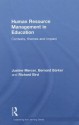 Human Resource Management in Education: Contexts, Themes and Impact - Justine Mercer, Bernard Barker, Richard Bird