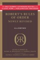 Robert's Rules of Order Newly Revised, 11th edition - Henry M. Robert, William J. Evans, Daniel H. Honemann, Thomas J. Balch, Daniel E. Seabold, Shmuel Gerber