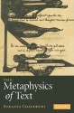 The Metaphysics of Text - Sukanta Chaudhuri