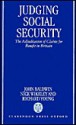 Judging Social Security: The Adjudication of Claims for Benefit in Britain - John Baldwin, Richard Young, Nicholas Wikeley