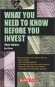 What You Need to Know Before You Invest - Rod Davis