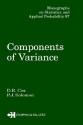 Components of Variance - D.R. Cox