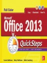 Microsoft Office 2013 Quicksteps - Carole Matthews, Marty Matthews, John Cronan