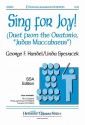 Sing for Joy!: Duet from the Oratorio "Judas Maccabaeus" - Linda Spevacek, G.F. Handel