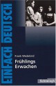 Frühlings Erwachen. Mit Materialien. Eine Kindertragödie. (Lernmaterialien) - Frank Wedekind, Johannes Diekhans, Stefan Rogal