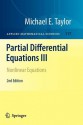 Partial Differential Equations III: Nonlinear Equations - Michael E. Taylor